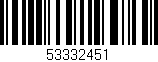 Código de barras (EAN, GTIN, SKU, ISBN): '53332451'