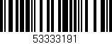 Código de barras (EAN, GTIN, SKU, ISBN): '53333191'