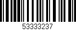 Código de barras (EAN, GTIN, SKU, ISBN): '53333237'