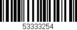 Código de barras (EAN, GTIN, SKU, ISBN): '53333254'