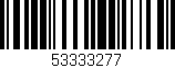 Código de barras (EAN, GTIN, SKU, ISBN): '53333277'