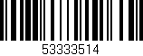 Código de barras (EAN, GTIN, SKU, ISBN): '53333514'
