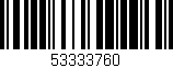 Código de barras (EAN, GTIN, SKU, ISBN): '53333760'