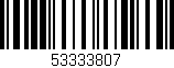 Código de barras (EAN, GTIN, SKU, ISBN): '53333807'