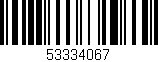 Código de barras (EAN, GTIN, SKU, ISBN): '53334067'