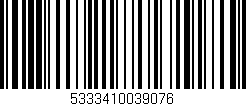 Código de barras (EAN, GTIN, SKU, ISBN): '5333410039076'