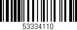 Código de barras (EAN, GTIN, SKU, ISBN): '53334110'