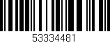 Código de barras (EAN, GTIN, SKU, ISBN): '53334481'