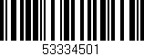 Código de barras (EAN, GTIN, SKU, ISBN): '53334501'