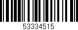 Código de barras (EAN, GTIN, SKU, ISBN): '53334515'
