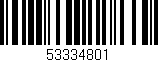 Código de barras (EAN, GTIN, SKU, ISBN): '53334801'