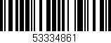 Código de barras (EAN, GTIN, SKU, ISBN): '53334861'