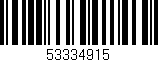 Código de barras (EAN, GTIN, SKU, ISBN): '53334915'
