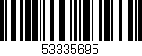 Código de barras (EAN, GTIN, SKU, ISBN): '53335695'