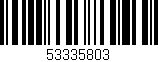 Código de barras (EAN, GTIN, SKU, ISBN): '53335803'