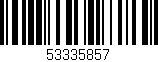 Código de barras (EAN, GTIN, SKU, ISBN): '53335857'