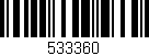 Código de barras (EAN, GTIN, SKU, ISBN): '533360'