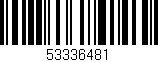 Código de barras (EAN, GTIN, SKU, ISBN): '53336481'