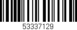 Código de barras (EAN, GTIN, SKU, ISBN): '53337129'