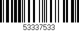 Código de barras (EAN, GTIN, SKU, ISBN): '53337533'