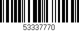 Código de barras (EAN, GTIN, SKU, ISBN): '53337770'
