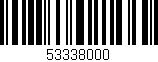 Código de barras (EAN, GTIN, SKU, ISBN): '53338000'
