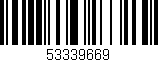 Código de barras (EAN, GTIN, SKU, ISBN): '53339669'
