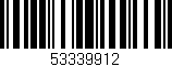 Código de barras (EAN, GTIN, SKU, ISBN): '53339912'
