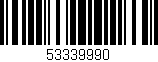 Código de barras (EAN, GTIN, SKU, ISBN): '53339990'