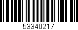 Código de barras (EAN, GTIN, SKU, ISBN): '53340217'