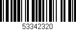 Código de barras (EAN, GTIN, SKU, ISBN): '53342320'