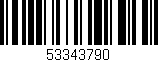 Código de barras (EAN, GTIN, SKU, ISBN): '53343790'