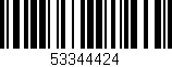 Código de barras (EAN, GTIN, SKU, ISBN): '53344424'