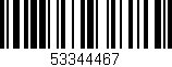 Código de barras (EAN, GTIN, SKU, ISBN): '53344467'