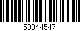 Código de barras (EAN, GTIN, SKU, ISBN): '53344547'