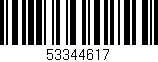 Código de barras (EAN, GTIN, SKU, ISBN): '53344617'