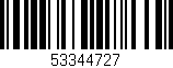 Código de barras (EAN, GTIN, SKU, ISBN): '53344727'