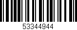 Código de barras (EAN, GTIN, SKU, ISBN): '53344944'