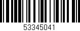 Código de barras (EAN, GTIN, SKU, ISBN): '53345041'