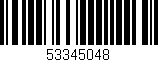 Código de barras (EAN, GTIN, SKU, ISBN): '53345048'