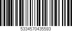 Código de barras (EAN, GTIN, SKU, ISBN): '5334570435593'