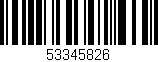 Código de barras (EAN, GTIN, SKU, ISBN): '53345826'