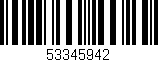 Código de barras (EAN, GTIN, SKU, ISBN): '53345942'