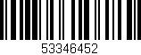 Código de barras (EAN, GTIN, SKU, ISBN): '53346452'