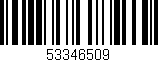 Código de barras (EAN, GTIN, SKU, ISBN): '53346509'