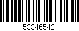 Código de barras (EAN, GTIN, SKU, ISBN): '53346542'