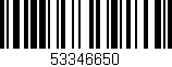 Código de barras (EAN, GTIN, SKU, ISBN): '53346650'