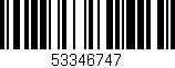 Código de barras (EAN, GTIN, SKU, ISBN): '53346747'