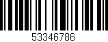 Código de barras (EAN, GTIN, SKU, ISBN): '53346786'