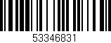 Código de barras (EAN, GTIN, SKU, ISBN): '53346831'